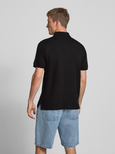 Tommy Jeans Regular Fit Poloshirt mit Waffelstruktur Black 5