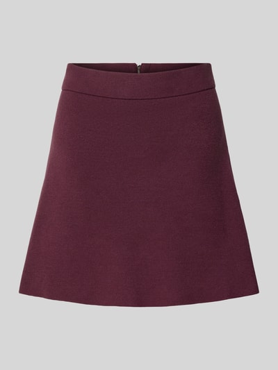 Vero Moda Spódnica mini rozkloszowana z mieszanki wiskozy model ‘SABA’ Bordowy 2