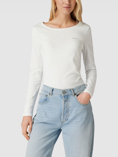 Marc O'Polo Longsleeve mit Streifenmuster Hellblau 4