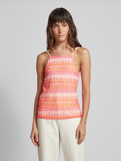 Vero Moda Top mit Allover-Muster Modell 'DICTE' Hellrot 4