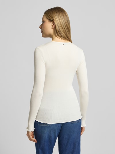 MOS MOSH Longsleeve mit Seiden-Anteil Modell 'Elaine' Offwhite 5