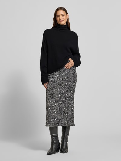 Marc O'Polo Relaxed Fit coltrui van wolmix Zwart - 1