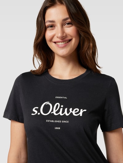 s.Oliver RED LABEL T-Shirt mit Label-Print Black 3