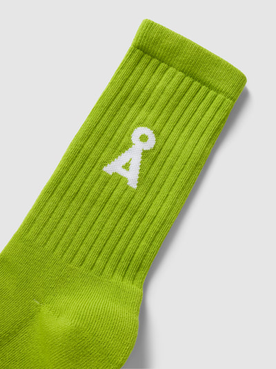 ARMEDANGELS Socken mit Label-Print Modell 'SAAMUS' Hellgruen 2