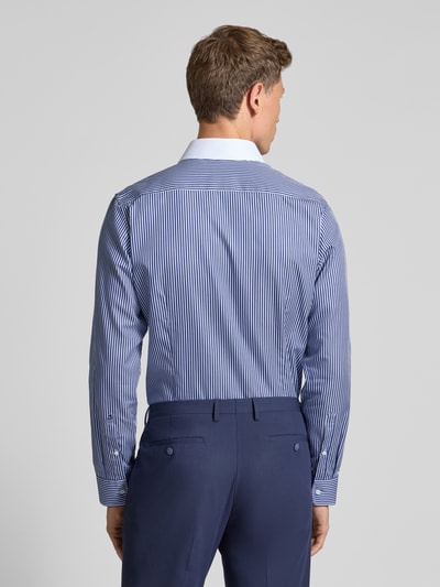 SEIDENSTICKER Slim fit zakelijk overhemd met knoopsluiting Marineblauw - 5