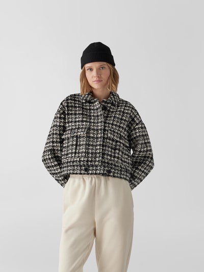 Anine Bing Jacke in Bouclé-Optik Schwarz 4
