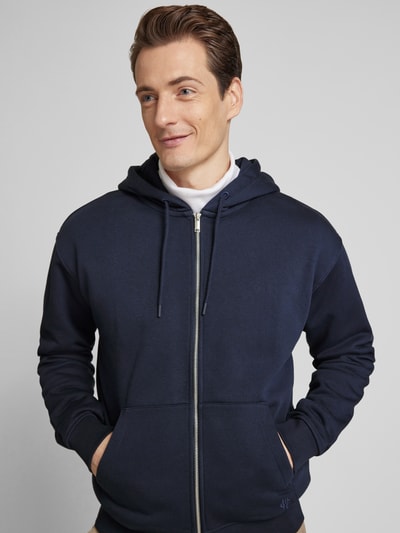 MCNEAL Regular Fit Sweatjacke mit Kapuze und Tunnelzug Dunkelblau 3