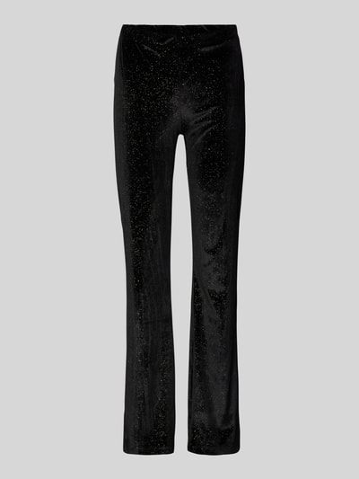 Christian Berg Woman Flared cut stoffen broek met elastische band Zwart - 1