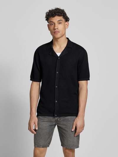 JACK & JONES Freizeithemd mit Knopfleiste Modell 'ORION' Black 4