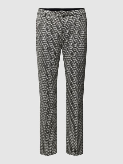 Brax Stoffen broek met all-over motief, model 'MARON' Middengrijs - 2