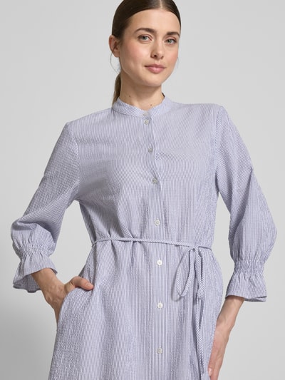 MAERZ Muenchen Hemdblusenkleid mit Bindegürtel Hellblau 3