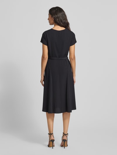 Lauren Ralph Lauren Knielanges Kleid mit Taillengürtel Black 5