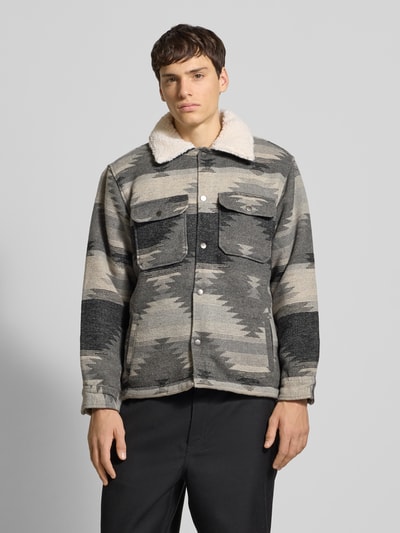 Redefined Rebel Hemdjacke mit Umlegekragen und Brusttaschen Modell 'CARTER' Mittelgrau 4