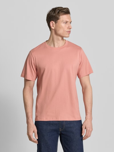 Selected Homme T-shirt o kroju regular fit z czystej Bawełna Model 'ASPAN' Brudnoróżowy 4