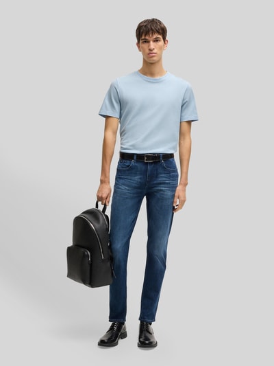 BOSS Regular Fit T-Shirt aus Baumwoll-Mix Modell 'TIBURT 240' Bleu 1