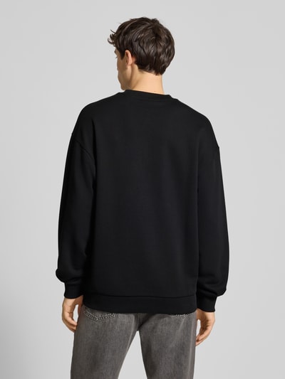 Hugo Blue Regular Fit Sweatshirt aus reiner Baumwolle Modell 'NEWIREX' Black 5