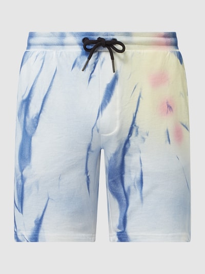 Redefined Rebel Sweatshorts in batiklook, model 'Nilan' Blauw - 2