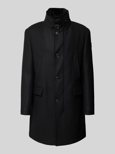 JOOP! Collection Lange jas van wolmix, model 'Mikos' Zwart - 2