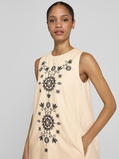 Weekend Max Mara Minikleid aus Baumwoll-Leinen-Mix Modell 'DONALD' Offwhite 3