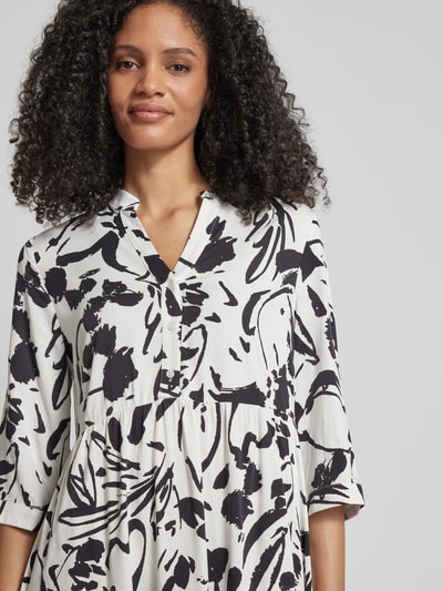 More & More Knielange jurk met all-over print Offwhite - 3