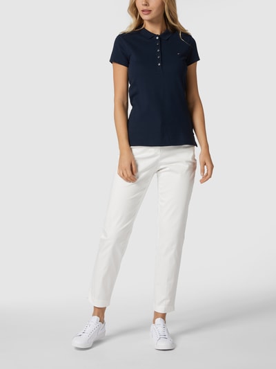 Tommy Hilfiger Slim fit poloshirt van piqué Marineblauw - 1
