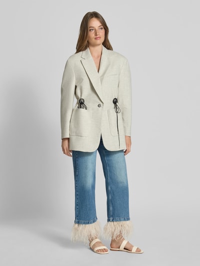 Iro Pantoletten aus echtem Leder Ecru 1