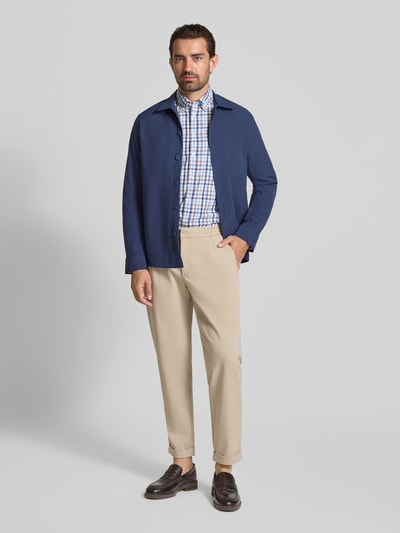 Christian Berg Men Regular fit vrijetijdsoverhemd met button-downkraag Marineblauw - 1