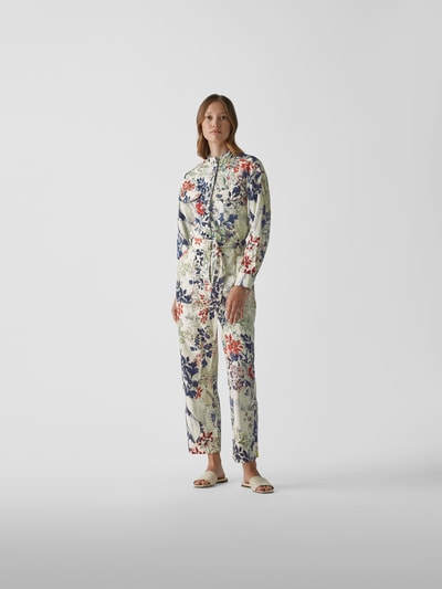 Chufy Jumpsuit mit floralem Muster Weiß 1
