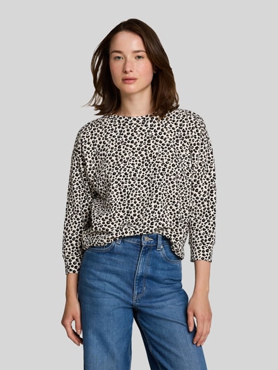 Tom Tailor Denim relaxed fit sweatshirt van katoenmix Beige - 4