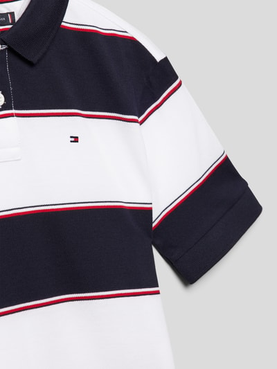 Tommy Hilfiger Teens Koszulka polo z wyhaftowanym logo model ‘GLOBAL’ Granatowy 2