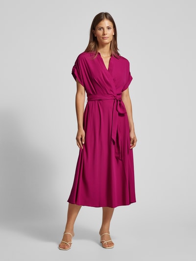 Lauren Ralph Lauren Hemdblusenkleid in Wickel-Optik Modell 'FRATILLIO' Fuchsia 4