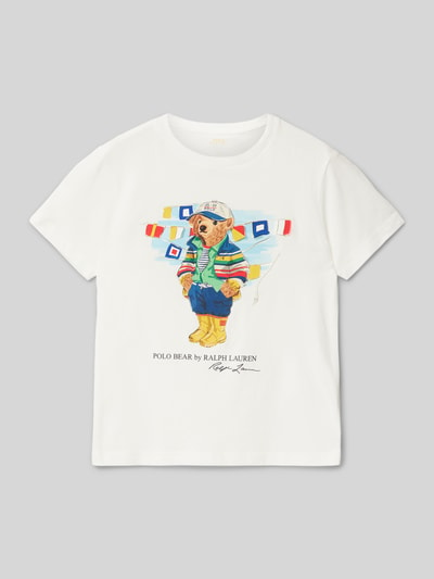 Polo Ralph Lauren Kids T-Shirt mit Label-Print Weiss 1