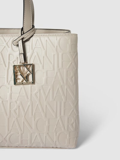 ARMANI EXCHANGE Handtas met labeldetails in taupe online kopen P C