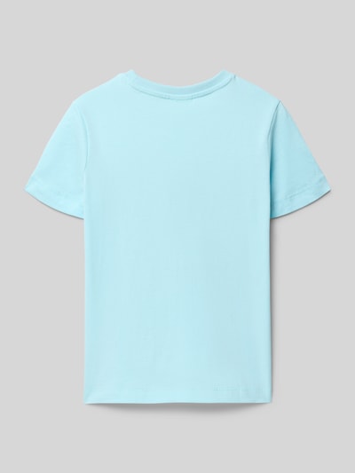 s.Oliver RED LABEL Regular Fit T-Shirt aus reiner Baumwolle Helltuerkis 3