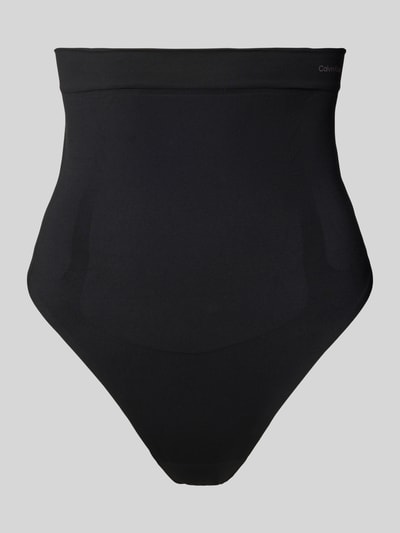 Calvin Klein Underwear High waist string met labelprint Zwart - 1