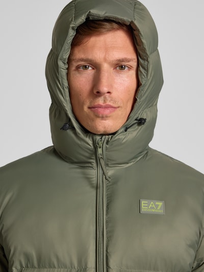 EA7 Emporio Armani Gewatteerd jack met labelpatch, model 'MOUNTAIN’ Lindegroen - 3