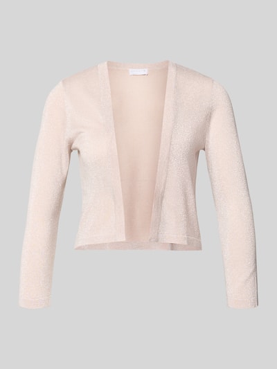 Produktfoto, bolerko z rękawem o dł. 3/4 Bolero mit 3/4-Ärmel von Jake*s Cocktail, mieszanka wiskozy, krój slim fit, prążkowane wykończenia, długość tyłu w rozmiarze 36: 36 cm, jasny kolor, gładka i delikatna tekstura