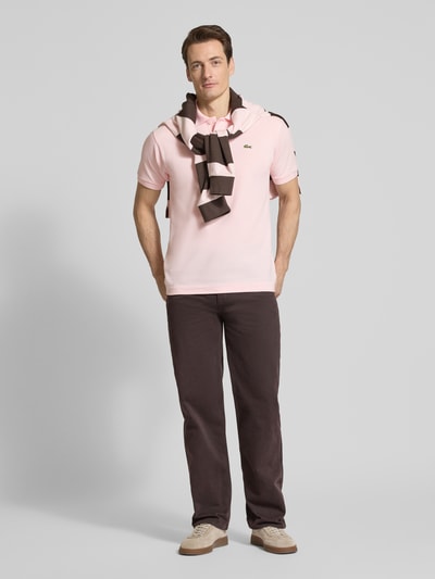 Lacoste Koszulka polo Regular Fit z czystej bawełny Różowy 1