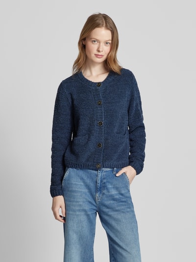 MOS MOSH Cardigan mit Eingrifftaschen Modell 'TODA' Rauchblau 4