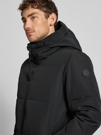 khujo Steppjacke mit Kapuze und Zweiwege-Reißverschluss Modell 'LEAR' Black 3