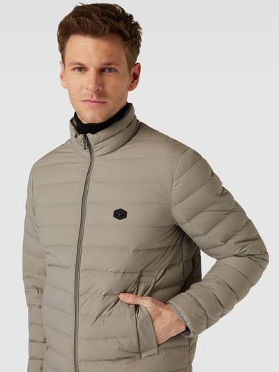 Emporio Armani Steppjacke mit Logo-Patch Beige 3