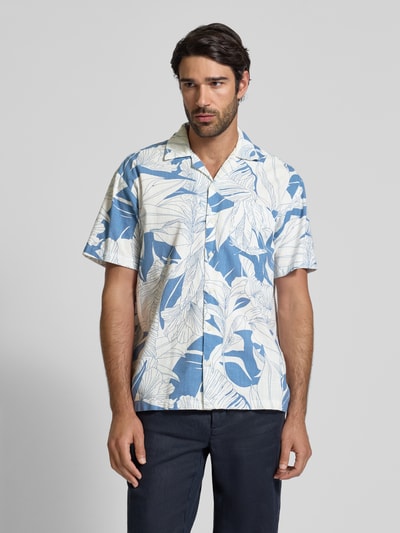 Jack & Jones Premium Regular fit vrijetijdsoverhemd met borstzak, model 'BLUBAHAMAS' Blauw - 4