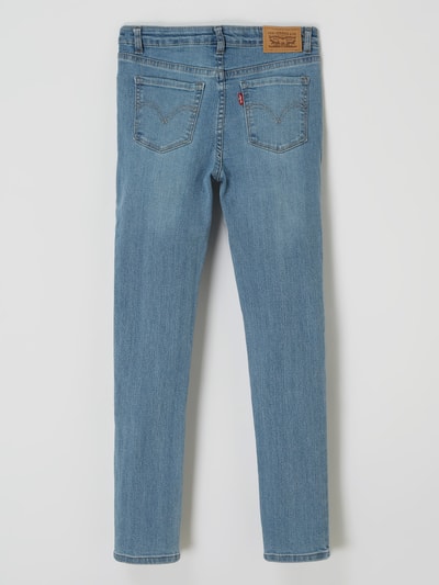 Levi’s® Kids Jeansy z wysokim stanem o kroju super skinny fit z dodatkiem streczu model ‘720’ Jeansowy niebieski 3