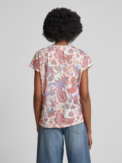 Christian Berg Woman T-Shirt mit Paisley-Muster Offwhite 5