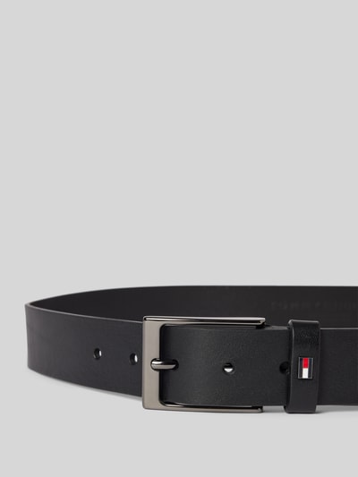 Tommy Hilfiger Leren riem met logo-applicatie, model 'LAYTON' Zwart - 2