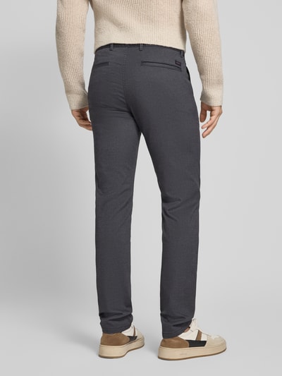 BOSS Orange Slim fit chino van katoenmix Marineblauw - 5