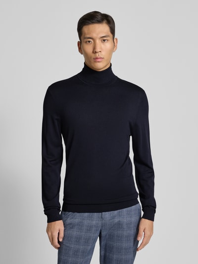 MCNEAL Rollkragenpullover aus Viskose-Mix Marine 4