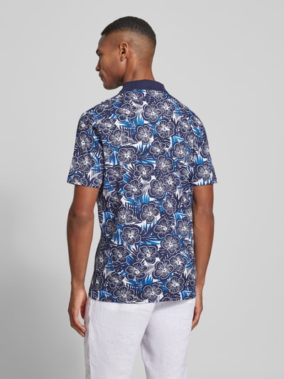 HECHTER PARIS Regular Fit Poloshirt mit Label-Print Marine 5