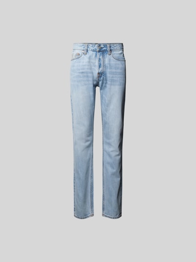 Evisu Straight Fit Jeans aus Baumwolle Jeansblau 2