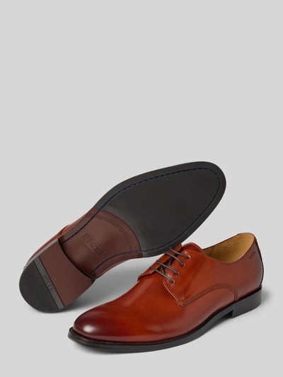 DIGEL Derby-Schuhe aus Leder Modell 'SEBASTIAN' Cognac 4